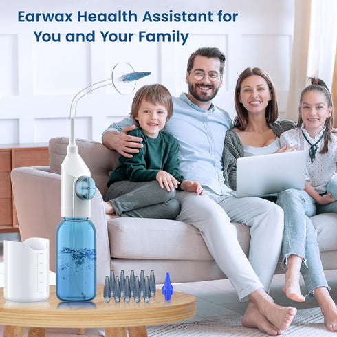 Ear Wax Removal, Ear Wax Removal Tool, Ear Cleaning Kit, Manual Ear Irrigation Flushing System, Safe and Effective to Clean Ear Built Up Wax...