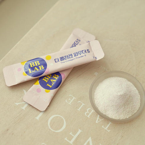 BB LAB Collagen Powder S Plus Halal, Low Molecular Korean Collagen Powder Stick Supplement, Marine, Fish Collagen Peptides, Vitamin C, Glycine, Fa...