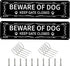 2 Pack Beware of Dog Sign Beware of Dog Signs for Fence Reflective,Fade Resistant,UV Protected Solid Aluminum Metal Warning Sign,12x3 Inch,Black...