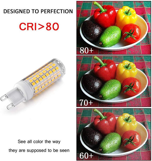 G9 LED Bulb 10W 110V Dimmable LED Corn Light Bulbs 100W Halogen Equivalent, 102 LED 2835, 4000K Natural White, Ceramic G9 Bi-Pin Base for Indoor H...