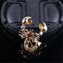 Men Women Retro Crystal Rhinestone Scorpion Brooch Creative Animal Insect Enamel Lapel Pins(Gold), one size...