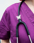 2 Pack Bling Butterfly Stethoscope Charms for Doctor Nurse, Stethoscope Id Name Tag with Bling Silvery Rhinestones...