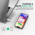 GIN FOXI Fast Charging Battery Case for iPhone 13/13 Pro/14/14 Pro, 15W Wireless Charger Slim Travel 7000mAh Power Bank Anti-Slip TPU Extra Pack f...
