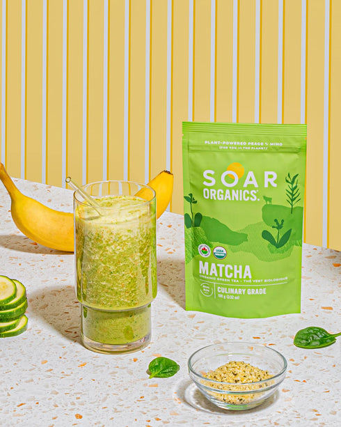 Soar Organics - Culinary Grade Matcha Green Tea Powder - Authentic Japanese Origin - For Lattes, Smoothies & Baking (3.52 oz)...