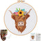 Louise Maelys Animal Embroidery Kits for Beginners with Highland cow pattern,Adults Starter Cross Stitch Kit DIY Needlepoint Kits......