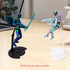 T13 Action Figure with Wings and Holder - 3D Printed Dummy 13 Robot, Multi-Jointed Lucky Action Figure, Desk Executive Toy, 3D Printed Gift - Gree...