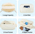 Fashion Fanny Bag-Waist Pack With Adjustable Belt Bag-Unisex Crossbody Pack For Travel Running Hiking-Beige...