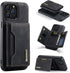 SZHAIYU 2 in 1 Detachable Back Cover Compatible with iPhone 13 Pro Max Wallet Case with Card Holder Leather Pocket Slim Phone Cases 6.7'' (Black)...