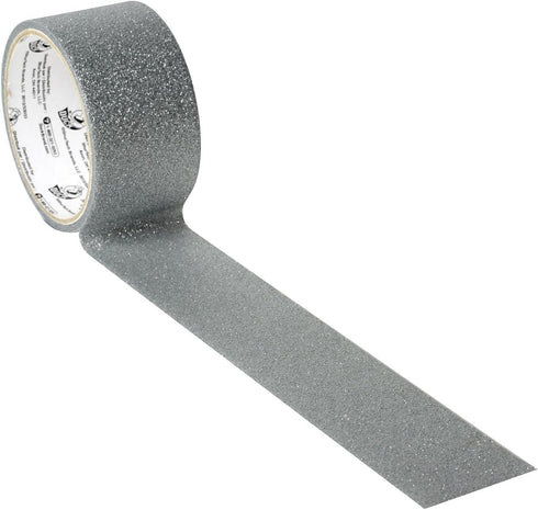 Duck Brand 284725 Glitter Crafting Tape, 1.88-Inch x 5-Yard, Silver, Single Roll...
