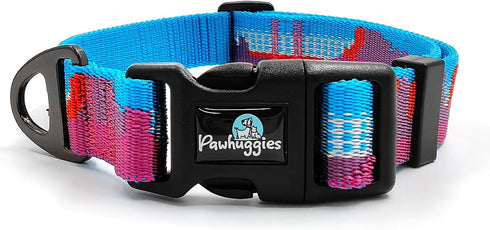 Jacquard Dog Collar, Adjustable Pet Dog Collar for Medium Dogs with Quick Release Buckle, Durable Breathable &Fade Resistant Dog Collar for Medium...