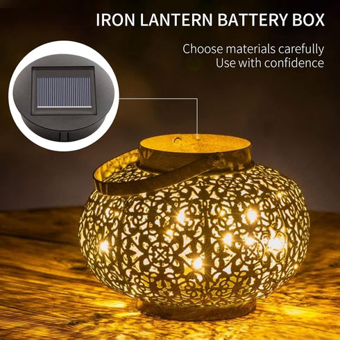 2Packs Replacement Solar Light Parts, Waterproof Solar Light Tops, Decorative LED Solar Panel Lantern Lights for Outdoor Hanging Lanterns Garden P...