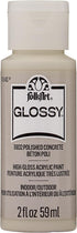 FolkArt, Polished Concrete 2 fl oz Assorted 59ml Brilliant Gloss Acrylic Paint for Easy to Apply DIY Crafts, Art Supplies with A Glossy Finish, 11...