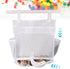 Baby Bath Toy Organizer Bathtub Toy Holder Shower Caddy 14× 11 × 6 inches Toy Storage Net Bags with 2 Side Pockets Hanging bag Multi-use Bathroom ...