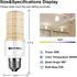 30W LED Corn Light Bulb 250W Equivalent 3000K Warm White E26 LED Light Bulb, 3750LM Non-dimmable Flicker Free Ceiling Fan LED Corn Bulb for Indoor...
