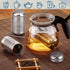 Stainless Steel Tea Infuser 2 Pack,Tea Strainer Set for Loose Tea Leaf,Cooking Infuser for Spices with Tray,Extra Fine Mesh Tea Filters with Exten...
