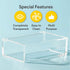 Hammont Clear Acrylic Box with Hinged Lid – Small Plastic Organizer for Office, Desk, Makeup, Crafts, Cotton Balls, Jewelry & More | 6.5"x3.5"x2" ...