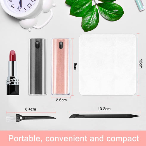 2 Pack Screen Cleaner Spray and Wipe for Laptop Monitor and Car Screens, Phone Touchscreen Mist Cleaning Kit for Cellphone, Tablet, PC, Computer, ...