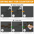 Dish Drying Mats for Kitchen Counter Coffee Mat Under Sink Mats for Kitchen Waterproof Dish Mat Drying Kitchen Mat Bar Mats for Countertop Coffee ...