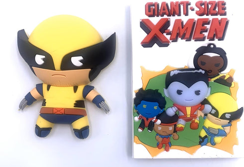 Monogram X-Men 3D Foam Magnet Two Piece Set Bundle - Wolverine 97 & Gaint-Size X-Men Comic Book Cover #1 Magnet - Magnets for Refrigerators and Lo...
