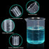 APLANET Plastic Graduated Cylinders and Beakers, 10ml, 25ml, 50ml, 100ml Cylinders with 50ml, 100ml, 250ml, 500ml, 1000ml Beakers and 1 Tube Brush...