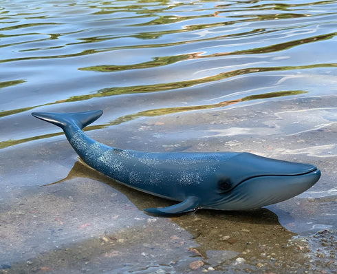 Gemini&Genius Blue Whale Sea Animal Action Figure, Ocean Shark Whale Model Toy, Educational, Role Play, Swim, Beach, Bath and Collectors for Kids...