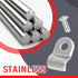 EASYBERG 3/16" Stainless Steel Brake Line Clamps with Screw Street Rod Custom Dune Buggy, 48pcs...