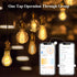 DiCUNO Smart Edison Bulb ST64, Color Changing WiFi Smart Light Bulb, Vinatge ST21 Filament Bulb Work with Alexa & Google, Dimmable with App, 50 Wa...