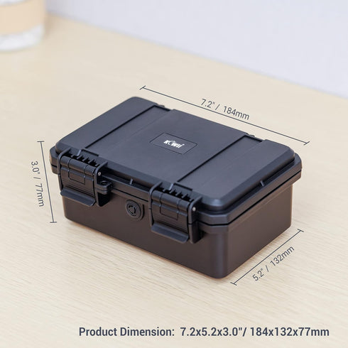 KIWIFOTOS 58 Slots AA AAA Battery Case Holder with Tester, Batteries Storage Organizer, IP67 Waterproof Outdoor Battery Storage Container with 3V ...