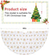 COOLWUFAN 48 Inches Christmas Tree Skirt for Xmas Tree Holiday Party Decoration White Plush Gold Sequin Snowflake (Gold)...