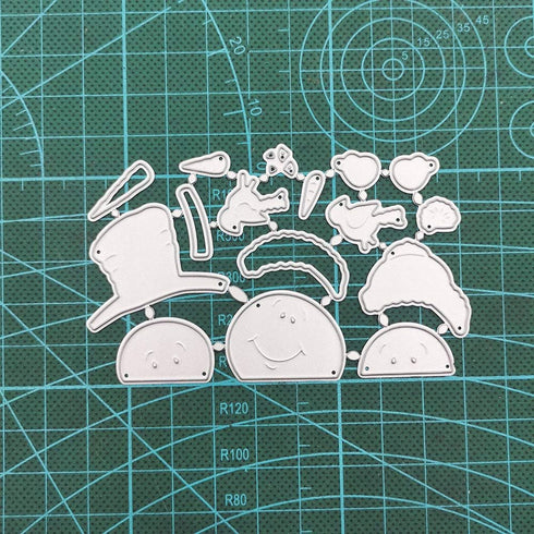 Snowman Bird Cutting Dies for Card Making,Little Girl Metal Die Cuts Embossing Stencil for Scrapbooking DIY Album Paper Cards Art Craft...