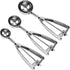Cookie Scoop Set, Ice Cream Scoop Set, 3 PCS Metal Ice Cream Scoop Trigger Include Large-Medium-Small Size, Select 18/8 Stainless Steel, Secondary...