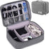 Universal Electronics Accessories Organizer, Waterproof Portable Cable Organizer Bag, Digital Gadget Organizer Case, Travel Gear Carry Bag for Cab...