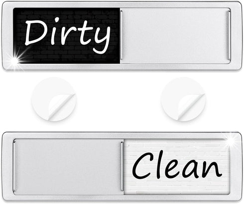 Dishwasher Magnet Clean Dirty Sign Shutter Only Changes When You Push It Non-Scratching Strong Magnet or 3M Adhesive Options Indicator Tells Wheth...
