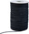 100 Yards 2 mm Elastic Cord Stretch String Elastic Fabric String Beading Cord Craft Thread for Jewelry Bead Craft Making (Black)...