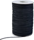 100 Yards 2 mm Elastic Cord Stretch String Elastic Fabric String Beading Cord Craft Thread for Jewelry Bead Craft Making (Black)...