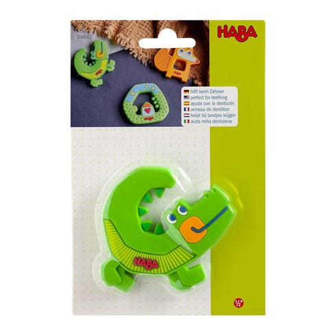 HABA Crocodile Silicone Teething and Grasping Baby Toy...