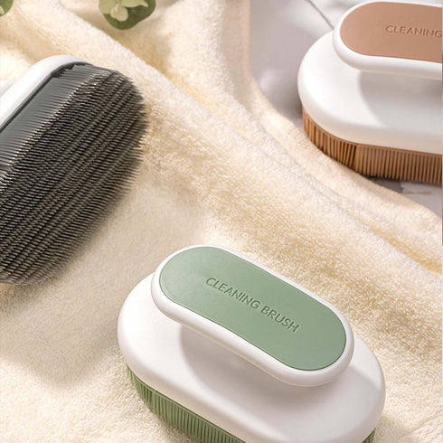 2Pcs Soft Bristle Cleaning Brush Silicone Laundry Stain Brush Small Household Washing Brush Scrub Brush for Cleaning Laundry Brush for Stains on C...