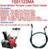 1501122MA Snow Thrower Clutch Drive Cable for Snow Throwers 1501122 313449MA...