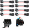 HiSport Injector PnP Adaptors Plugs Compatible with LQ4 LQ9 4.8 5.3 6.0 Injectors into LS1 LT1 EV1 wiring Harness Connectors 8Pcs...