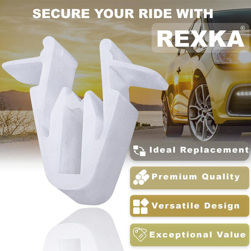 Rexka 30pcs Rear Hatch Door Side Garnish Moulding Clips for Toyota Lexus 90467-09204 Camry, Highlander, Prius, Sienna,GX470, IS300, RX330, RX350, ...