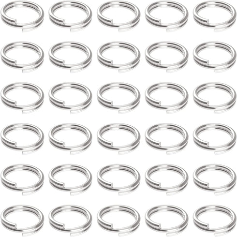 Pawfly 100 Pack 2/5 Inch Mini Split Jump Ring with Double Loops Small Metal Rings Connectors for Jewelry Necklaces Bracelets Earrings Crafts Ornam...