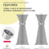 Homestia Jigger for Bartending, Double Cocktail Jigger Japanese Premium 304 Stainless Steel Heavy-Duty Jigger 2 OZ 1 OZ with Measurements Inside f...