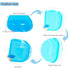Orthodontic Retainer Case with Vent Holes - Transparent Blue...