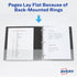 Avery Durable Clear View 3 Ring Binders, 2 Inch EZD Rings, 1 White Binder (09501)...