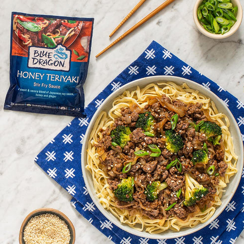 Blue Dragon Stir Fry Sauce, Honey Teriyaki, Authentic sweet & savory sauce with ginger, garlic, Japanese soy and honey, No artificial flavors, Veg...