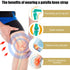 2pcs Patellar Tendon Support Strap, Patella Stabilizer Pain Make Knee Band Pain Relief Comfortable Silicone Knee Brace Pads for Running Jumpers Sp...
