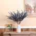 3 Pcs Soft Touch Artificial Eucalyptus Leaves Spray 31.5" Fake Silver Dollar Greenery Stems for Home Wedding Floral Arrangement, Blue...