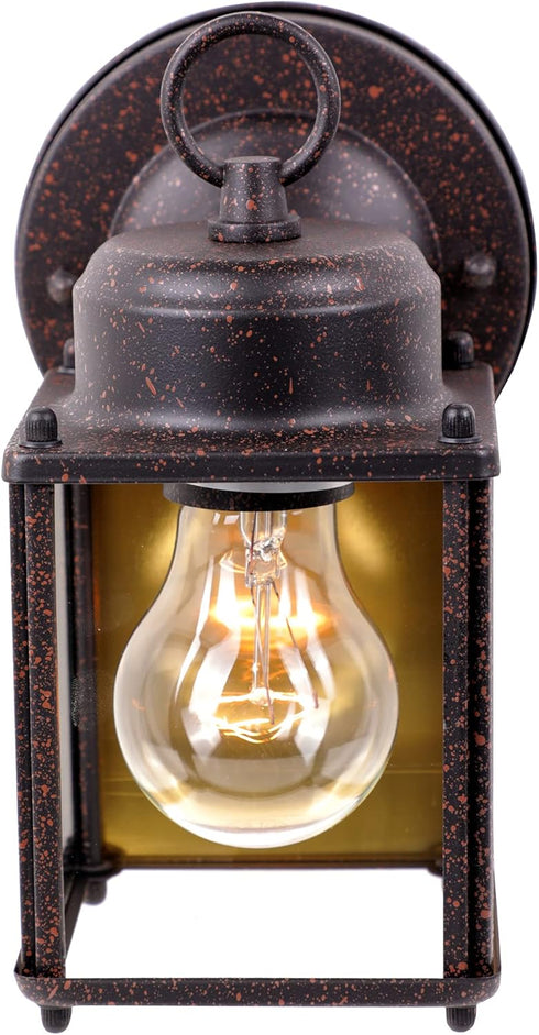 Designers Fountain 1161-RP Porch Outdoor Wall Lantern Sconce, 8in H, Rust Patina...