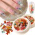 2 Boxes Dried Flower Nail Art Stickers Set Colorful Floral Nail Decals Spring Dry Flower Nail Stickers 3D Real Dried Flowers Nail Designs Stickers...