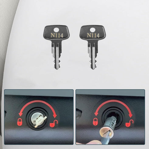 Key for Thule Key Replacement,for Roof Racks, Carriers, Crossbars Key etc,(Codes N114)...